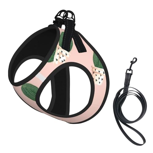Welpengeschirr mit Kaktusdruck, reflektierend, Hundezubehör für kleine, mittelgroße und große Hunde und Katzen Welpengeschirr mit Kaktusdruck, reflektierend, Hundezubehör für kleine, mittelgroße und große Hunde und Katzen von YUBVCF