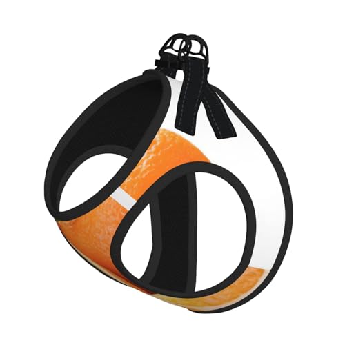 Welpengeschirr mit reflektierendem Aufdruck, Hundezubehör für kleine, mittelgroße und große Hunde und Katzen, Orange Welpengeschirr mit reflektierendem Aufdruck, Hundezubehör für kleine, mittelgroße und große Hunde und Katzen, Orange von YUBVCF
