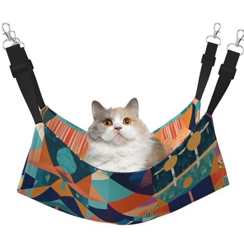 YUBVCF Abstraktes geometrisches weiches Haustierbett, passend für Frettchen, Kätzchen, Welpen, kleine Hunde, verstellbarer Riemen YUBVCF Abstraktes geometrisches weiches Haustierbett, passend für Frettchen, Kätzchen, Welpen, kleine Hunde, verstellbarer Riemen von YUBVCF