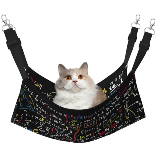 YUBVCF Mathe-Formula weiches Haustierbett, passend für Frettchen, Kätzchen, Welpen, kleine Hunde, verstellbarer Gurt YUBVCF Mathe-Formula weiches Haustierbett, passend für Frettchen, Kätzchen, Welpen, kleine Hunde, verstellbarer Gurt von YUBVCF