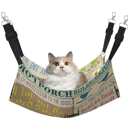 YUBVCF Veranda Rules weiches Haustierbett für Frettchen, Kätzchen, Welpen, kleine Hunde, verstellbarer Gurt YUBVCF Veranda Rules weiches Haustierbett für Frettchen, Kätzchen, Welpen, kleine Hunde, verstellbarer Gurt von YUBVCF