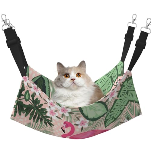 YUBVCF Weiches Flamingo-Bett für Frettchen, Kätzchen, Welpen, kleine Hunde, verstellbarer Gurt YUBVCF Weiches Flamingo-Bett für Frettchen, Kätzchen, Welpen, kleine Hunde, verstellbarer Gurt von YUBVCF