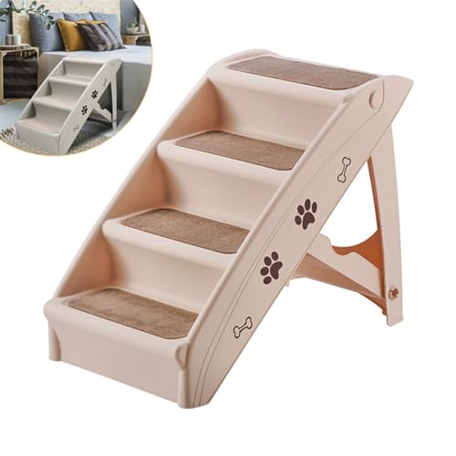 YUCHUAN Hundetreppe Klappbare Haustiertreppe 58,5cm Hoch, 4-Stufig Faltbare Katzentreppe, Maximale Belastung 75kg, Tiertreppe mit Rutschfester Matte für Hunde und Katzen,2 YUCHUAN Hundetreppe Klappbare Haustiertreppe 58,5cm Hoch, 4-Stufig Faltbare Katzentreppe, Maximale Belastung 75kg, Tiertreppe mit Rutschfester Matte für Hunde und Katzen,2 von YUCHUAN