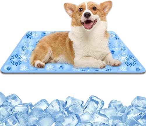 YUDANSI Haustier Kühlunterlage, 60 x 50 cm Selbstkühlende Katzen Hundebettmatte, Ungiftige Gel Hundekühlmatten, Selbstkühlende Dog mat In Sommer, Waterproof Hunde Katzen Kühlmatte YUDANSI Haustier Kühlunterlage, 60 x 50 cm Selbstkühlende Katzen Hundebettmatte, Ungiftige Gel Hundekühlmatten, Selbstkühlende Dog mat In Sommer, Waterproof Hunde Katzen Kühlmatte von YUDANSI