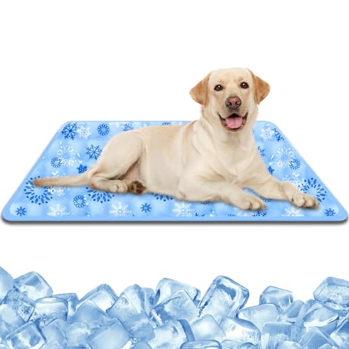 YUDANSI Haustier Kühlunterlage, 90 x 60 cm Selbstkühlende Katzen Hundebettmatte, Ungiftige Gel Hundekühlmatten, Selbstkühlende Dog mat In Sommer, Waterproof Hunde Katzen Kühlmatte YUDANSI Haustier Kühlunterlage, 90 x 60 cm Selbstkühlende Katzen Hundebettmatte, Ungiftige Gel Hundekühlmatten, Selbstkühlende Dog mat In Sommer, Waterproof Hunde Katzen Kühlmatte von YUDANSI