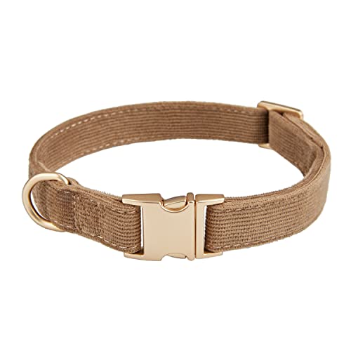 YUDOTE Ultraweiches Hundehalsband natürliche Baumwolle Cord für Kleine Hunde mit empfindlicher Haut,Braun YUDOTE Ultraweiches Hundehalsband natürliche Baumwolle Cord für Kleine Hunde mit empfindlicher Haut,Braun von YUDOTE
