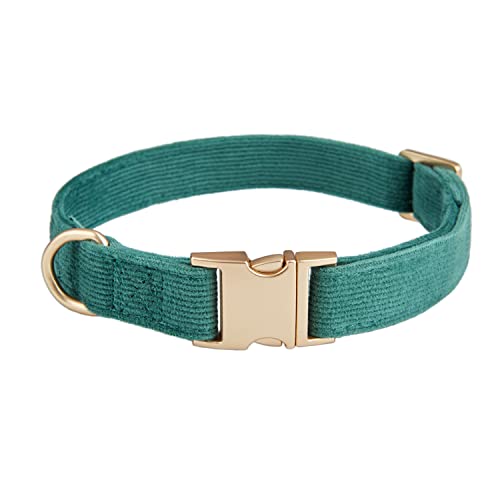 YUDOTE Ultraweiches Hundehalsband natürliche Baumwolle Cord für Mittel Hunde mit empfindlicher Haut,Grün YUDOTE Ultraweiches Hundehalsband natürliche Baumwolle Cord für Mittel Hunde mit empfindlicher Haut,Grün von YUDOTE