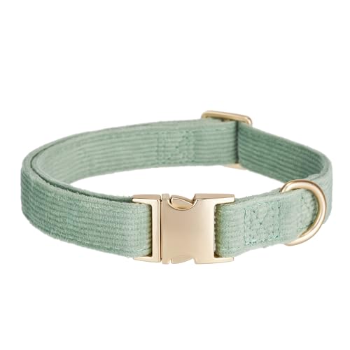 YUDOTE Ultraweiches Hundehalsband natürliche Baumwolle Cord für Groß Hunde mit empfindlicher Haut,SalbeiGrün YUDOTE Ultraweiches Hundehalsband natürliche Baumwolle Cord für Groß Hunde mit empfindlicher Haut,SalbeiGrün von YUDOTE