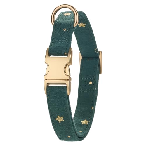 YUDOTE Weiches Hundehalsband, natürliches Baumwollmischgewebe umwickelt, Nicht reizend für Groß Hunde mit empfindlicher Haut, Britisches Renngrün YUDOTE Weiches Hundehalsband, natürliches Baumwollmischgewebe umwickelt, Nicht reizend für Groß Hunde mit empfindlicher Haut, Britisches Renngrün von YUDOTE