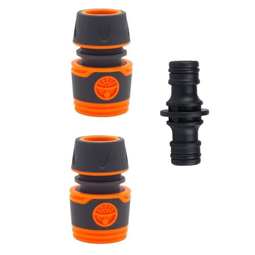 YUEHNEOM Schlauchkupplung 2PCS Ende-Schnellverbinder-Doppelte männliche Schlauchverbinder für Schlauch-Rohrverschraubung YUEHNEOM Schlauchkupplung 2PCS Ende-Schnellverbinder-Doppelte männliche Schlauchverbinder für Schlauch-Rohrverschraubung von YUEHNEOM