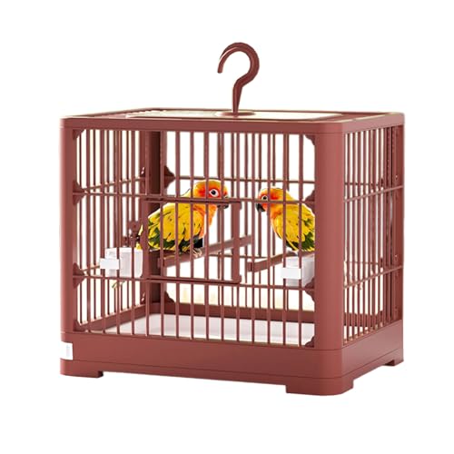 YUEHUINIAO Belüfteter Vogelkäfig für den Innen- und Außenbereich, großer Vogelkäfig mit Futterstangen, Sitzstange für Wellensittiche, Kanarienvögel YUEHUINIAO Belüfteter Vogelkäfig für den Innen- und Außenbereich, großer Vogelkäfig mit Futterstangen, Sitzstange für Wellensittiche, Kanarienvögel von YUEHUINIAO