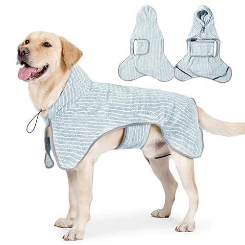YUEMOL Hunde-Bademantel, Haustier-Bademantel, schnell wasserabsorbierendes Handtuch, für große, mittelgroße und kleine Hunde, weich, verstellbar, feuchtigkeitstrocknend, Bademantel, Katzenbademantel u YUEMOL Hunde-Bademantel, Haustier-Bademantel, schnell wasserabsorbierendes Handtuch, für große, mittelgroße und kleine Hunde, weich, verstellbar, feuchtigkeitstrocknend, Bademantel, Katzenbademantel u von YUEMOL