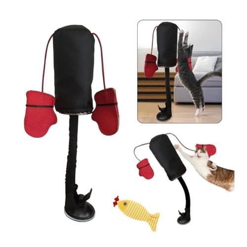 YUEMOL Katzenboxspielzeug, interaktives Kätzchen-Spielzeug, lustige Katzenspielzeugbox, Boxsack, Katzen-Boxsack, Spielstudio, Haustierbedarf, langlebiger Kratztrainer YUEMOL Katzenboxspielzeug, interaktives Kätzchen-Spielzeug, lustige Katzenspielzeugbox, Boxsack, Katzen-Boxsack, Spielstudio, Haustierbedarf, langlebiger Kratztrainer von YUEMOL