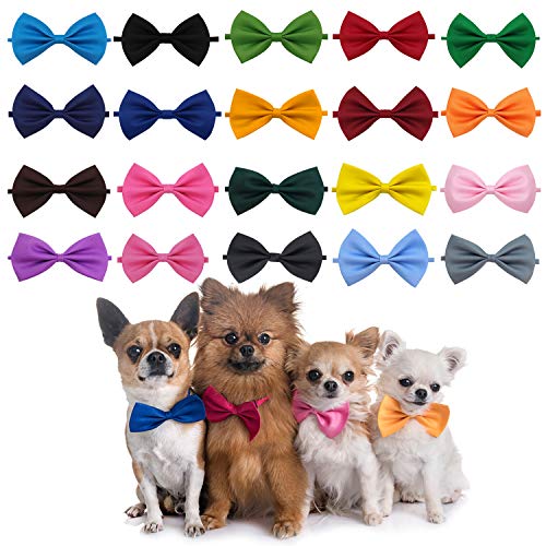 YUEPET Hunde-Fliegenhalsband, verstellbar, für kleine und mittelgroße Hunde, 20 Farben von YUEPET