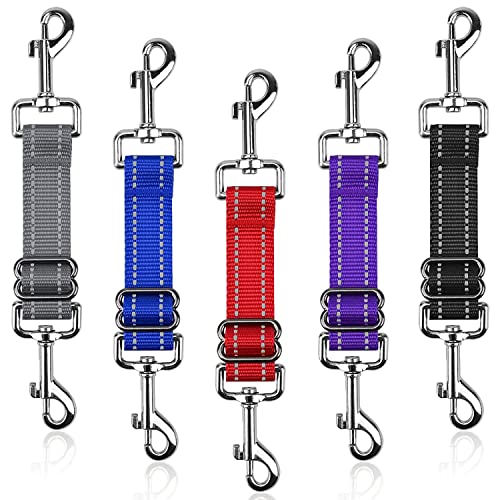 YUEPET Hunde-Sicherheitshalsband-Clips, 5 Stück, verstellbare Zinkenhalsband, Backup-Clips, reflektierend, doppelseitig, Backup-Verschluss, Leinen-Anschluss für Hundegeschirr zum Halsband, YUEPET Hunde-Sicherheitshalsband-Clips, 5 Stück, verstellbare Zinkenhalsband, Backup-Clips, reflektierend, doppelseitig, Backup-Verschluss, Leinen-Anschluss für Hundegeschirr zum Halsband, von YUEPET