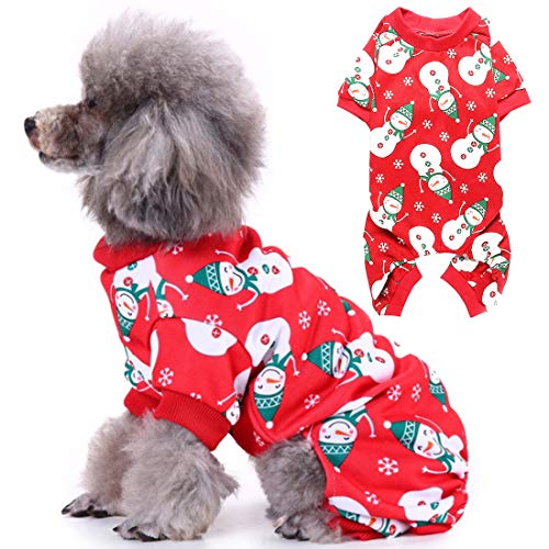 YUESEN Weihnachtshundekleidung Big Dog Hoodie Schneeflocke Aufdruck Winter Warme Mäntel Pet Hundekleidung fürmittelgroße und große Hunde Haustier Party Geschenk (XL) von YUESEN