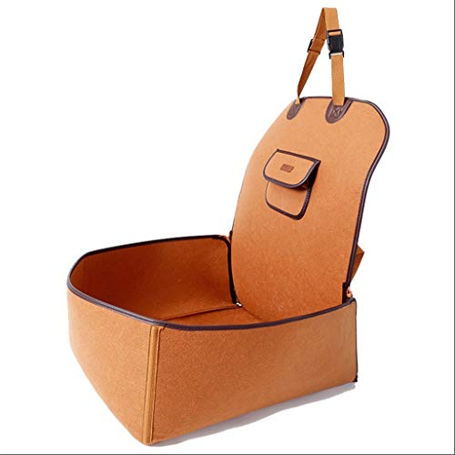 Autotransportboxen Schutz Autodecke Für Hunde, Auto Schutz Decke, Filztuch, Einsitzmatte, Haustierbeutel Mit Doppeltem Verwendungszweck (Color : Brown, Size : 45 * 60cm) von YUESFZWXQ