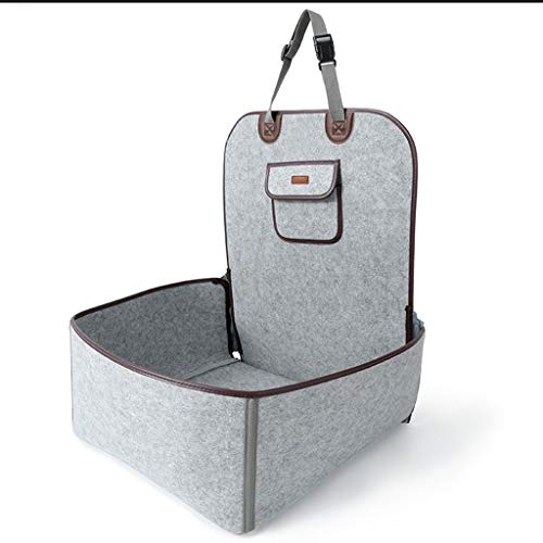 Autotransportboxen Schutz Autodecke Für Hunde, Auto Schutz Decke, Filztuch, Einsitzmatte, Haustierbeutel Mit Doppeltem Verwendungszweck (Color : Gray, Size : 45 * 60cm) von YUESFZWXQ