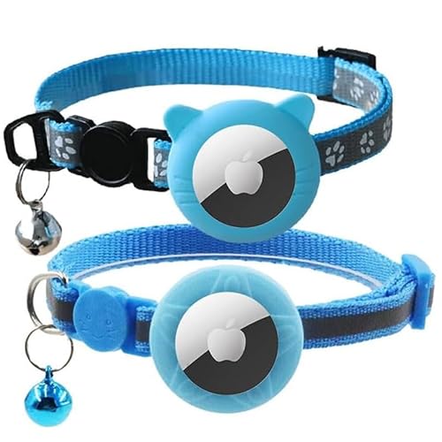 Airtag-Katzenhalsbänder, reflektierendes Airtag-Katzenhalsband mit Sicherheitsschnalle und Glocke, verstellbares Katzenhalsband mit Airtag-Halter, kompatibel mit Apple Airtag für kleine Haustiere, Airtag-Katzenhalsbänder, reflektierendes Airtag-Katzenhalsband mit Sicherheitsschnalle und Glocke, verstellbares Katzenhalsband mit Airtag-Halter, kompatibel mit Apple Airtag für kleine Haustiere, von YUEYINGMG