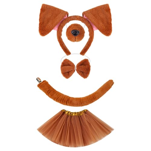1/4/5 PCS Hunde Kostüme Set Hundeohren Stirnband Schwanz Tutu Rock Für Kinder Mädchen Halloween Weihnachten Animal Cosplay Requisiten 1/4/5 PCS Hunde Kostüme Set Hundeohren Stirnband Schwanz Tutu Rock Für Kinder Mädchen Halloween Weihnachten Animal Cosplay Requisiten von YUGSHNKFC