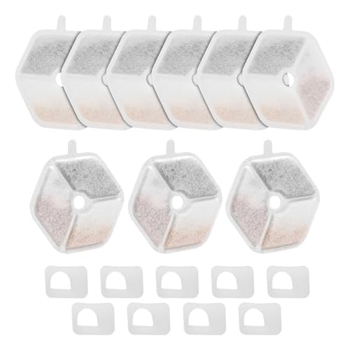 9 Packungen und 9 Packungen Schwämme Set für Katzen Wasserbrunnen Hund Trinkbrunnen Ersatz sorgt für sauberes Wasser 9 Packungen und 9 Packungen Schwämme Set für Katzen Wasserbrunnen Hund Trinkbrunnen Ersatz sorgt für sauberes Wasser von YUGSHNKFC