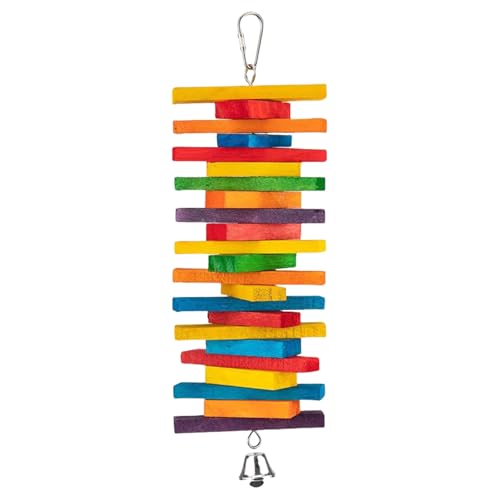 Holzvogelspielspielzeug Farbenfrohes Hangseil Für Conures Caiques Haustier Vögel Käfigzubehör Bunte Kautspielzeug Für Mittelgroßen Großen Papageien Holzvogelspielspielzeug Farbenfrohes Hangseil Für Conures Caiques Haustier Vögel Käfigzubehör Bunte Kautspielzeug Für Mittelgroßen Großen Papageien von YUGSHNKFC