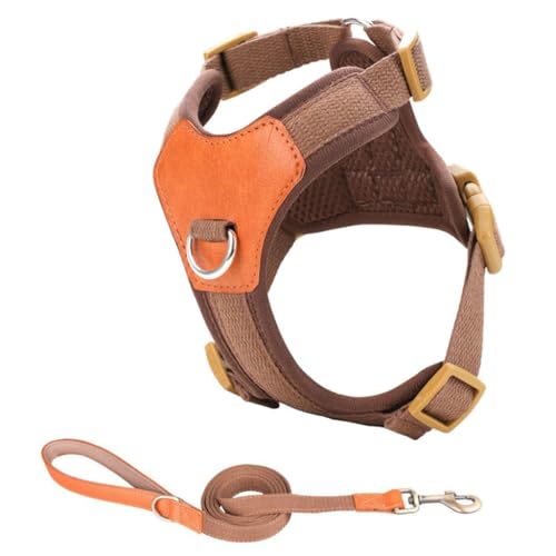 Hundegeschirr für kleine Hunde, ohne Ziehen, mit Leine, verstellbarer Clip, bequemer und sicherer Clip Hundegeschirr für kleine Hunde, ohne Ziehen, mit Leine, verstellbarer Clip, bequemer und sicherer Clip von YUGSHNKFC