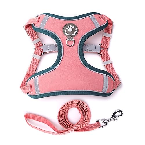 Hundeweste für große Hunde, verstellbar, atmungsaktiv, Rückseite mit reflektierenden Streifen, für den Außenbereich, mit buntem Gurt Hundeweste für große Hunde, verstellbar, atmungsaktiv, Rückseite mit reflektierenden Streifen, für den Außenbereich, mit buntem Gurt von YUGSHNKFC
