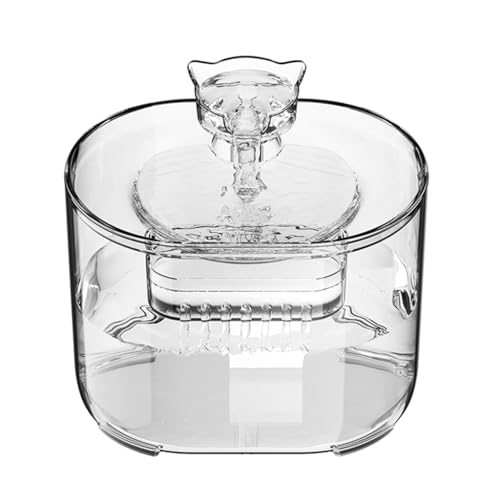 Indoor Haustier Trinkwasserbrunnen Katzen Wasserbrunnen Leise Filter Trinker Hunde Wasserspender Transparent Sichtbar Indoor Haustier Trinkwasserbrunnen Katzen Wasserbrunnen Leise Filter Trinker Hunde Wasserspender Transparent Sichtbar von YUGSHNKFC