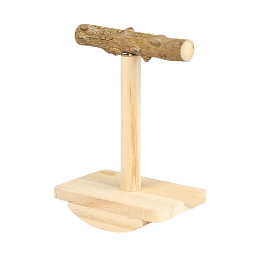 Rutschfeste Vogelschaukel Sitzstange für Wellensittiche und Nymphensittiche mit natürlicher Holzkonstruktion von YUGSHNKFC