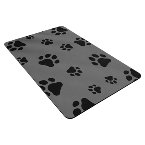Waschbare Futtermatte für Katzen und Hunde, strapazierfähig, wasserdicht, für Verschütten und Spritzer Waschbare Futtermatte für Katzen und Hunde, strapazierfähig, wasserdicht, für Verschütten und Spritzer von YUGSHNKFC