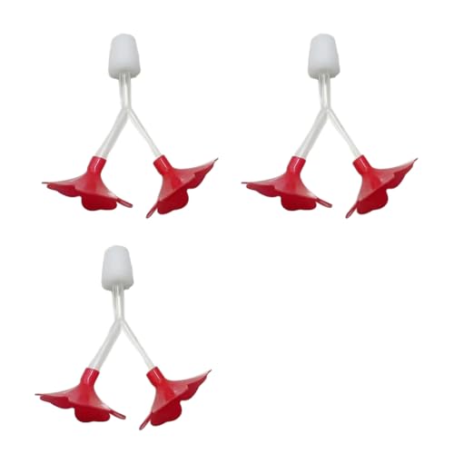 YUGSHNKFC 3propes Hummingbird Wasserfutterset Mit Blumengestaltung Wetterresistent Y Form Design Feeder Für Vogelliebhaber YUGSHNKFC 3propes Hummingbird Wasserfutterset Mit Blumengestaltung Wetterresistent Y Form Design Feeder Für Vogelliebhaber von YUGSHNKFC