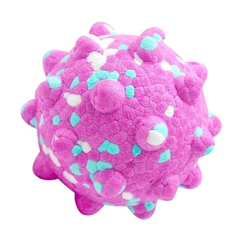 YUGSHNKFC Bouncy Pet DogChew Spielzeug mit strukturierten Oberflächen zur Zahnsteinentfernung und zum Apportieren im Freien, Gummiball YUGSHNKFC Bouncy Pet DogChew Spielzeug mit strukturierten Oberflächen zur Zahnsteinentfernung und zum Apportieren im Freien, Gummiball von YUGSHNKFC