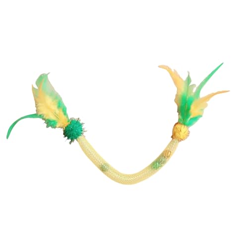 YUGSHNKFC Elastics Rope Teaser Zauberstab, Spielzeug beißfest, Katzenspielzeug, interaktiv, Katzen zur Förderung der Gesundheit mit Haltbarkeit, Pfefferminzspielstab YUGSHNKFC Elastics Rope Teaser Zauberstab, Spielzeug beißfest, Katzenspielzeug, interaktiv, Katzen zur Förderung der Gesundheit mit Haltbarkeit, Pfefferminzspielstab von YUGSHNKFC