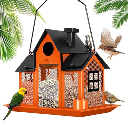 YUGSHNKFC Hanging Vogelfutterleiter Für Äußere Wetterfeste Metallkonstruktion Vogelhaus Feeder Für Vogelzusammenschein von YUGSHNKFC