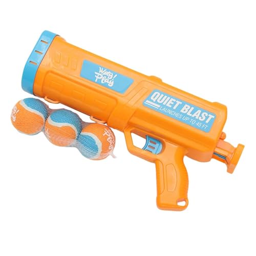 YUGSHNKFC Hundespielzeug, Ballwerfer mit erweiterter Wurffähigkeit, Welpenspielzeug, ergonomischer Griff und berührungslose Bedienung, automatischer Tennisballwerfer von YUGSHNKFC