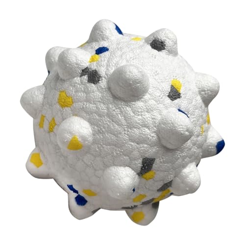 YUGSHNKFC Kausistantem Hund Spielzeugball Für Aggressive Kauen Mit Zähnereinigungsstruktur Und Absprung Design Elastic Pet Toy von YUGSHNKFC