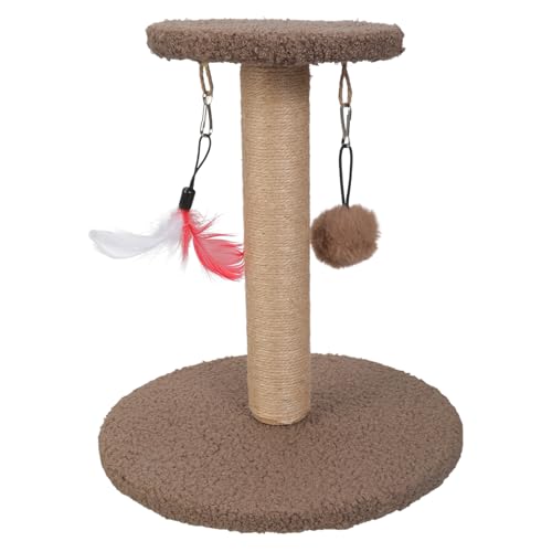YUGSHNKFC Kratzbaum und Rastplatz für Katzen, Sisal, mit Pfosten für Kätzchen und kleine Katzen, für Schlafzimmer, Katzen, Aktivitätszentren, Braun YUGSHNKFC Kratzbaum und Rastplatz für Katzen, Sisal, mit Pfosten für Kätzchen und kleine Katzen, für Schlafzimmer, Katzen, Aktivitätszentren, Braun von YUGSHNKFC