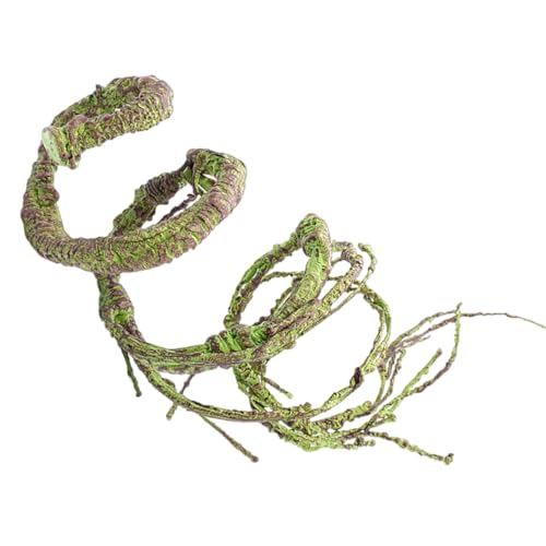 YUGSHNKFC Lebensechte Kletterrebe für Terrarien, Dekorationen, Reptilien, Lebensräume, künstliche Rebe, wasserabweisend von YUGSHNKFC