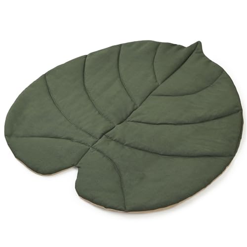 YUGSHNKFC Reversibler Katzenbett Weiche Große Haustierkissen Kissen Blattförmige Bett Für Heiße Jahreszeit Schlafkissen Pad Matte Reversible Katzen Wasserdicht von YUGSHNKFC
