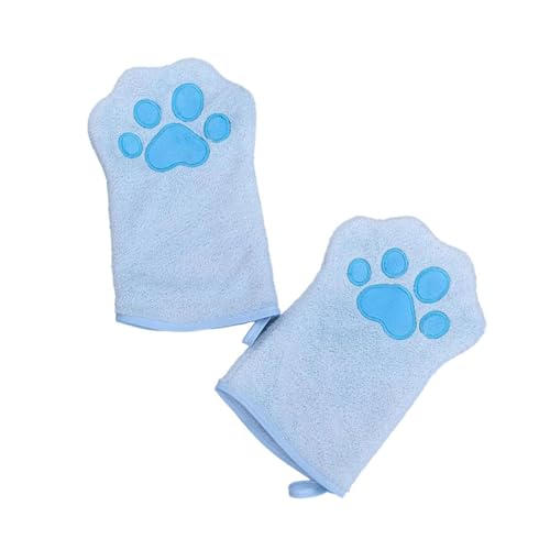 YUGSHNKFC Saugfähiger Hundehandtuch-Handschuh bietet Wärme und Komfort für Haustiere nach dem Baden oder regnerischen Spaziergängen für den täglichen Gebrauch. Haustierreinigungshandschuh von YUGSHNKFC