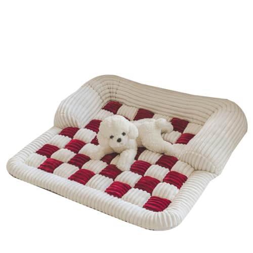 YUGSHNKFC Warmes Hundebett mit Nackenrolle, Eierkistenpolsterung, Haustierbett, waschbar, rutschfest, für Hunde und Katzen, bequemes Haustierbett YUGSHNKFC Warmes Hundebett mit Nackenrolle, Eierkistenpolsterung, Haustierbett, waschbar, rutschfest, für Hunde und Katzen, bequemes Haustierbett von YUGSHNKFC