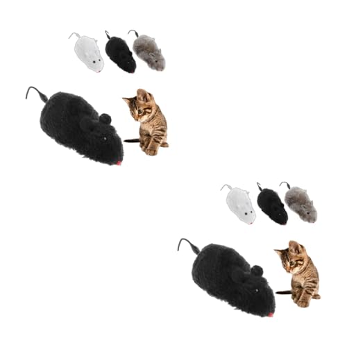 YUHANGCIYE Katzenspielzeug für Katzen, automatisches Bewegen, Rattenspielzeug, aufziehbar, Rennmäuse, Cartoon-Plüsch, Rattenspielzeug, interaktives Spielzeug YUHANGCIYE Katzenspielzeug für Katzen, automatisches Bewegen, Rattenspielzeug, aufziehbar, Rennmäuse, Cartoon-Plüsch, Rattenspielzeug, interaktives Spielzeug von YUHANGCIYE