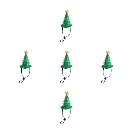 YUHANGCIYE Weihnachtsmütze für Haustiere, niedlicher Weihnachtsbaum-Form für Hunde und Katzen, Verkleidungszubehör, schöne Karnevals-Wintermütze, Haustierzubehör YUHANGCIYE Weihnachtsmütze für Haustiere, niedlicher Weihnachtsbaum-Form für Hunde und Katzen, Verkleidungszubehör, schöne Karnevals-Wintermütze, Haustierzubehör von YUHANGCIYE