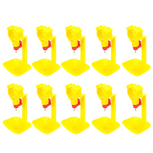 10 Stück Geflügel-Trinkbecher, automatische hängende Nippelbecher, Hühner- und Ententwässerungstränke für Hühnerställe 10 Stück Geflügel-Trinkbecher, automatische hängende Nippelbecher, Hühner- und Ententwässerungstränke für Hühnerställe von YULEESIYIP