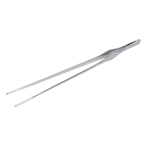 Aquarium Pinzette Edelstahl Langer Griff für Wasser zange Aquarium Pflanzen Substrate Kies Korallen (Straight Tweezers) von YULEESIYIP