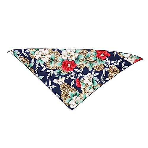 Haustierbandanas niedliche gedruckte weiche komfortable waschbare Baumwollhund -Lätzchen Schal -Premium -Stoffe Schöne Aussehen für Fotografie -Reisebereich (L) von YULEESIYIP