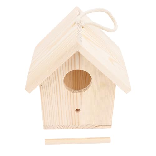 Hölzernes Vogelhaus mit transparentem Acrylfenster hängendes Outdoor -Vogelhaus mit Stangengarten Terrasse von YULEESIYIP