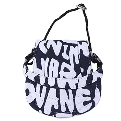 Hunde Baseballkappe Verstellbare Outdoor -Sonnenvisor -Sport -Sonnenschutzhut mit Ohrlöchern für langlebige und atmungsaktive Hundesportarten (L) von YULEESIYIP