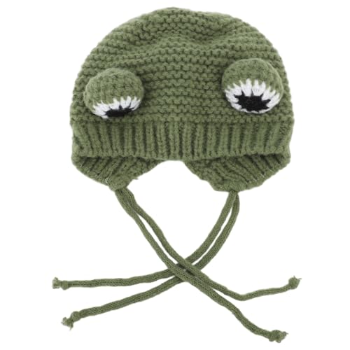 Hundegestricker Hut süß Bequeme Design Winter Haustierhüte für kleine Hunde Katzen (Green) von YULEESIYIP